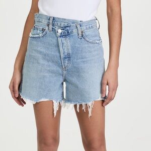 AGOLDE Crisscross Jean Shorts